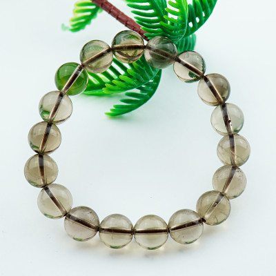 Vòng Tay Đá Thạch Anh Khói Smoky Quartz Tự Nhiên 10mm 18 hạt