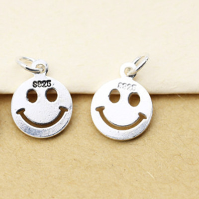 Combo 2 charm bạc hình mặt cười treo - Ngọc Quý Gemstones