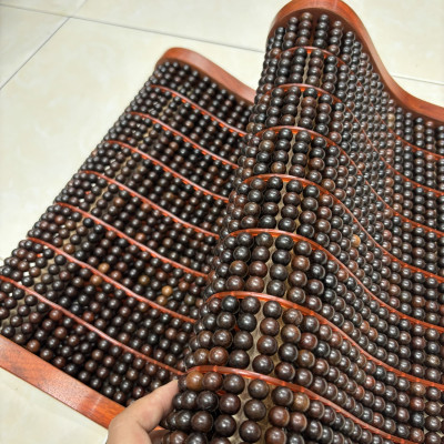 Gối Hạt Gỗ Mun Cao Cấp , Gối Công Thái Học - Kích Thước 43cmx24cmx8/4cm ( video , hình thật )