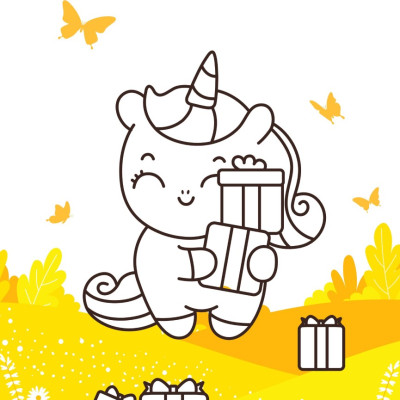 Tô Màu Diệu Kỳ - Kỳ Lân Nhỏ (MEGA)