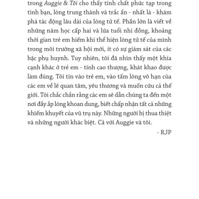 Auggie & Tôi: Ba Câu Chuyện Về Điều Kỳ Diệu