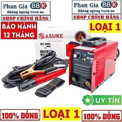 [chính hãƞg] Máy hàn que SASUKE 200Z,  Máy hàn que 2.5 - 3.2mm ,100% Dây đồng, Bảo hành 1 năm