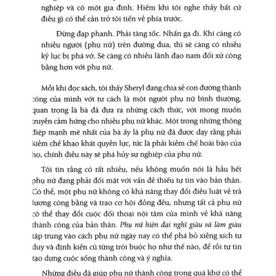 Phụ Nữ Hiện Đại Nghĩ Giàu Và Làm Giàu - Think And Grow Rich For Women - FN