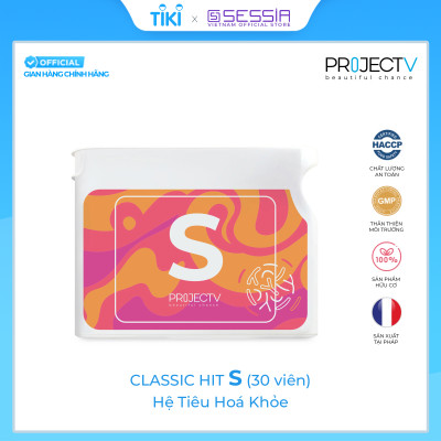 [TẶNG 5 TÚI PV ZIP] Thực Phẩm Sức Khoẻ S+P+A | V Alphabet - Sự Bình Tĩnh, Chống Oxy Hóa & Tiêu Hóa Khỏe - PROJECT V - Xuất xứ Pháp, Hàng Chính Hãng
