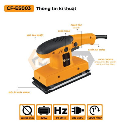 MÁY CHÀ NHÁM 320W CF-ES003 - COOFIX - HÀNG CHÍNH HÃNG