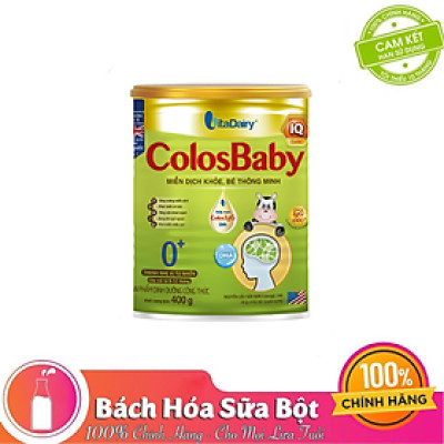 Sữa Bột Vitadairy Colosbaby IQ Gold 0 + 400g