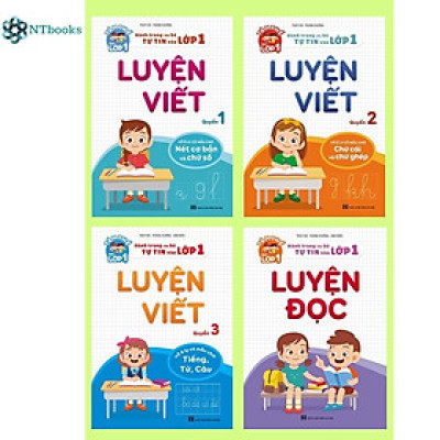 Combo 4 cuốn Luyện viết và luyện đọc