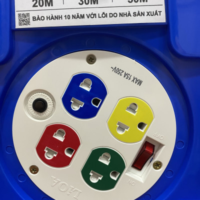 Ổ cắm kéo dài quay tay Rulo phổ thông LiOA (QT50-2-15A)
