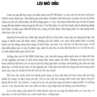 Di Truyền Học - Bài Tập Chuyên Đề_GDDT