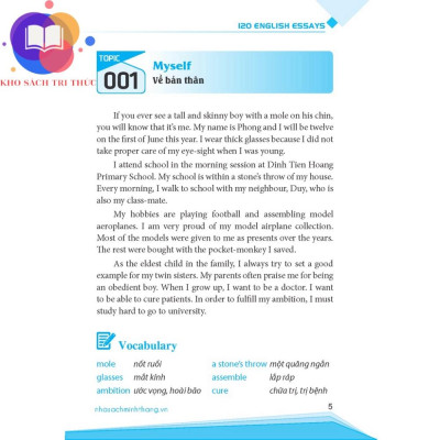 Sách - 120 bài luận tiếng Anh (bìa mềm)