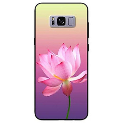 Ốp lưng dành cho Samsung S8 - S8 Plus - S9 Plus mẫu Sen Nền Tím Vàng