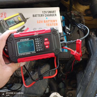 Công Nghệ Nhật Bản - Bộ Sạjc & Test Ắc Quy FOXSUR 12V 3AH-100AH 2IN1 – ĐÈN TRANG TRÍ