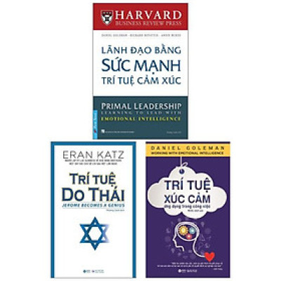 Combo Sách Trí Tuệ Xúc Cảm Ứng Dụng Trong Công Việc + Lãnh Đạo Bằng Sức Mạnh Trí Tuệ Cảm Xúc + Trí Tuệ Do Thái (Bộ 3 Cuốn)