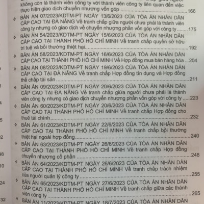 Combo 4 cuốn Tuyển tập các bản án của Tòa án nhân dân cấp cao