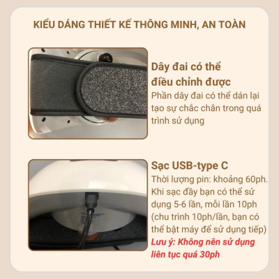 Máy Massage Làm Ấm Bụng Tiện Lợi Giảm Đau Cho Chị Em Đến Kì, Chườm Ấm Giảm Đau Bụng Kinh Điều Chỉnh Nhiệt Độ Phù Hợp