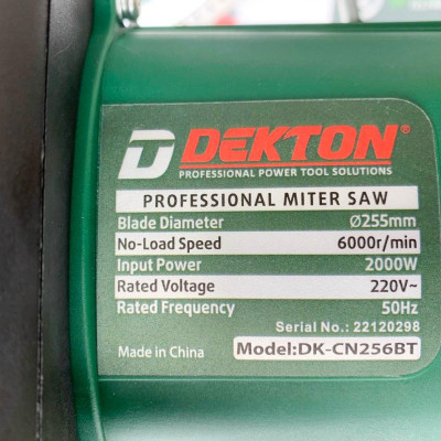 MÁY CẮT NHÔM TRƯỢT 2000W DEKTON DK-CN256BT - HÀNG CHÍNH HÃNG