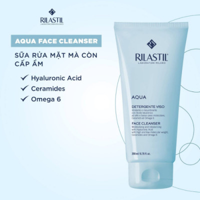SỮA RỬA MẶT RILASTIL AQUA FACE CLEANSER MOISTURIZING AND REBALANCING 200ML