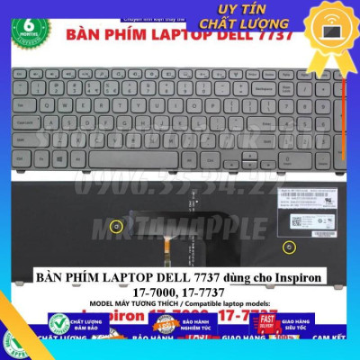 BÀN PHÍM LAPTOP DELL 7737 dùng cho Inspiron 17-7000, 17-7737 - Hàng Nhập Khẩu New Seal