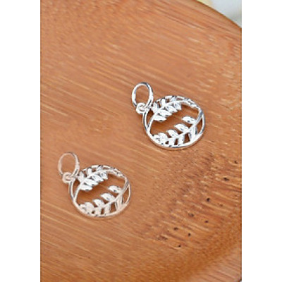 Combo 2 cái charm bạc hình vòng nguyệt quế treo - Ngọc Quý Gemstones