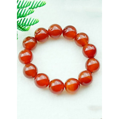 Vòng tay mã não đỏ tự nhiên 16 mm