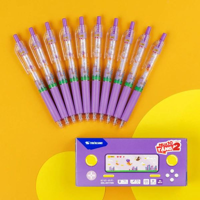 Bút Gel Quick Dry 0.5 - Thiên Long GEL-057/KM - Mực Tím