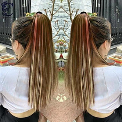 tóc giả cột quấn light ️ freeship 50k ️ tóc cột quấn light tóc giả