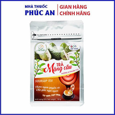 Trà mãng cầu xiêm Cẩm Thiều 100g hương vị thuần tuý, nguyên chất 100%