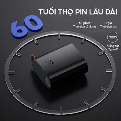 Máy cạo râu mini Enchen K8, chống nước, thiết kế đẹp, sang trọng và nhỏ gọn - Hàng chính hãng