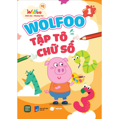 WOLFOO Combo 6 Tập Tô Chữ Cái và Chữ Số