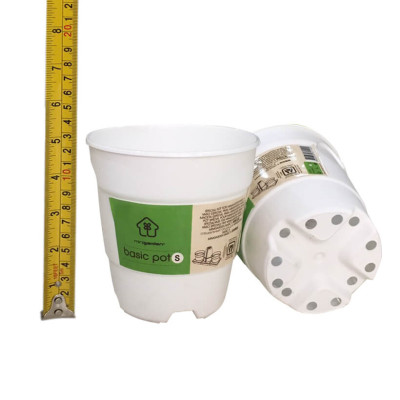 Chậu nhựa trồng cây để bàn cao cấp Minigarden Basic Pot S (Combo 10 chậu) nhập khẩu Châu Âu, Nhựa PP Chống UV, có khả năng tự hút nước và thoát nước giúp cây sống tốt mà không cần chăm sót