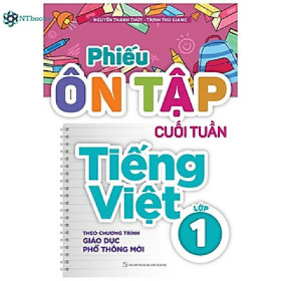 Sách Phiếu Ôn Tập Cuối Tuần Tiếng Việt Lớp 1