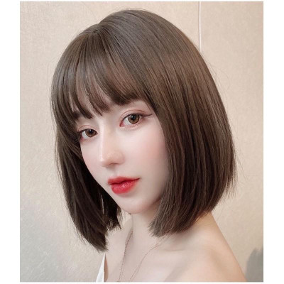 Tóc giả cúp cao cấp+ tặng lưới chùm tóc