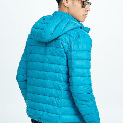 Áo Jacket nam Novelty 03 lớp lông vũ màu xanh ve chai NJKMMTMNLR1805284