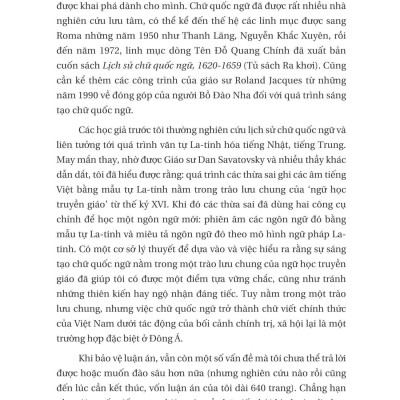 Lịch Sử Chữ Quốc Ngữ 1615-1919