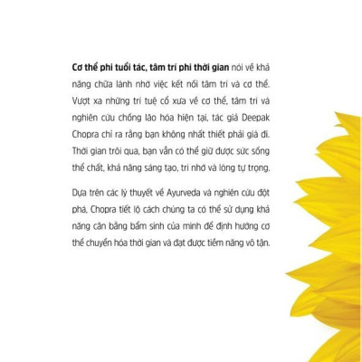 Cơ thể phi tuổi tác, tâm trí phi thời gian - Deepak Chopra - Kiều Anh Tú dịch - (bìa mềm)