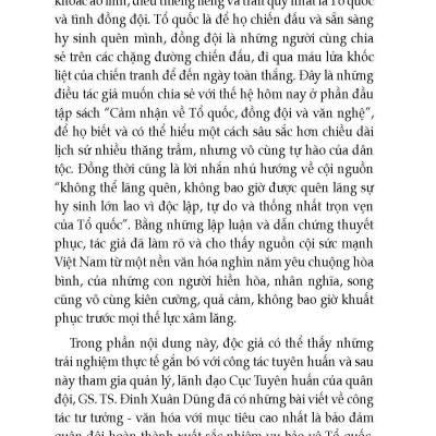 Tổ Quốc Đồng Đội Và Văn Nghệ