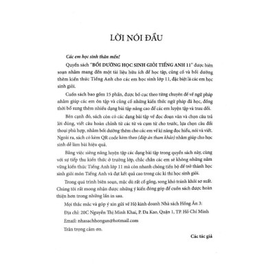 Bồi Dưỡng Học Sinh Giỏi Môn Tiếng Anh Lớp 11 (Dùng Chung Cho Các Bộ SGK Hiện Hành) (HA)