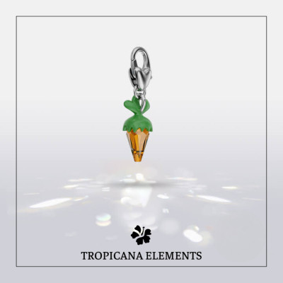 Vòng Tay Tropicana Phối Charm Swarovski Pha Lê Màu Xanh Lá Cà Rốt