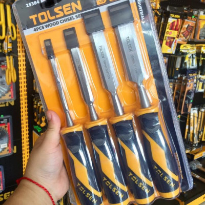 BỘ 3 ĐỤC CÁN NHỰA 6,13,19,25mm TOLSEN 25384 - HÀNG CHÍNH HÃNG