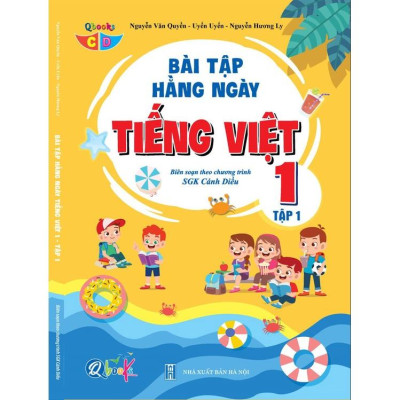 Sách - Combo Bài Tập Hằng Ngày Toán và Tiếng Việt lớp 1 - Cánh Diều - Tập 1 (2 cuốn)