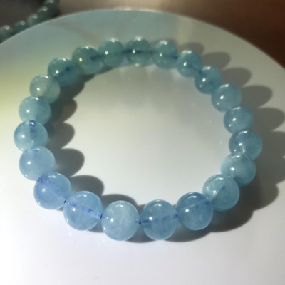 VÒNG AQUA ĐẸP 9ly XANH DƯƠNG NHẸ NỮ MỆNH THUỶ MỘC 