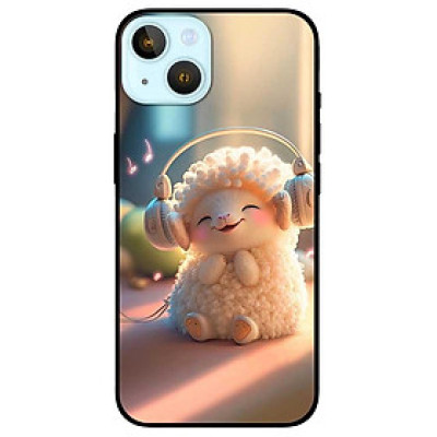 Ốp lưng cho IPhone 14 - 14 Plus - 14 Pro - 14 Pro Max - Cừu Cười - Hàng Chính Hãng