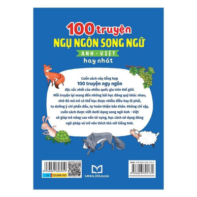 100 Truyện Ngụ Ngôn Song Ngữ Anh - Việt Hay Nhất - Bản Quyền