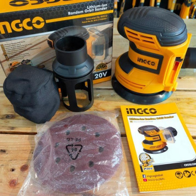 MÁY CHÀ NHÁM TRÒN DÙNG PIN 20V 125MM INGCO CROSLI2001 - HÀNG CHÍNH HÃNG