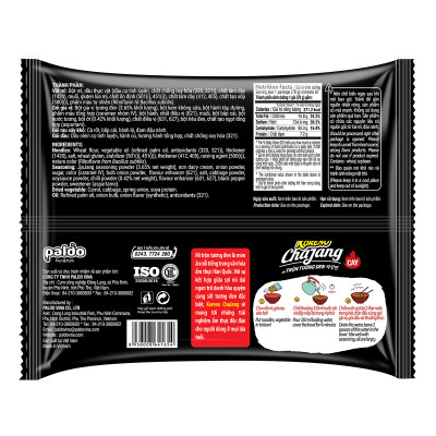 Thùng 20 Gói Mì Trộn Tương Đen Cay Koreno Chajang 78g