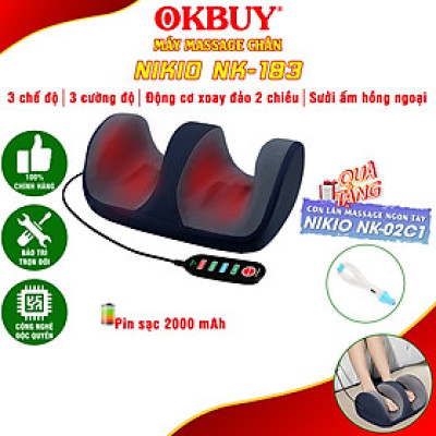 Máy massage bàn chân và bắp chân pin sạc Nikio NK-183