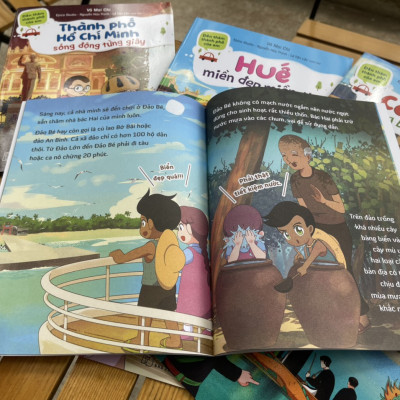 (Combo 6 cuốn, minh họa in màu) ĐẾN THĂM THÀNH PHỐ CỦA EM - CẦN THƠ BỒNG BỀNH SÔNG NƯỚC - THÀNH PHỐ HỒ CHÍ MINH SỐNG ĐỘNG TỪNG GIÂY - SAPA MÙ SƯƠNG - LÝ SƠN KỲ VĨ - HUẾ MIỀN ĐẸP MIỀN THƠ - BẮC NINH NGỌT NGÀO QUAN HỌ - Võ Mai Chi – Nxb Trẻ - bìa mềm