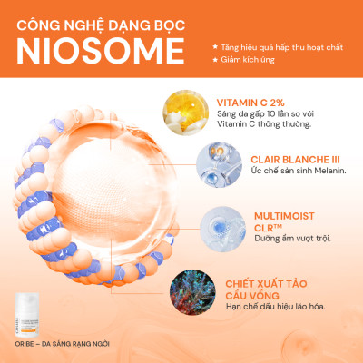 Kem Dưỡng Ẩm Vitamin C 2% Oribe hỗ trợ trắng da, mờ nám