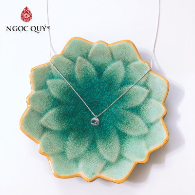 Dây chuyền bạc mặt 2 ngôi sao - Ngọc Quý Gemstones
