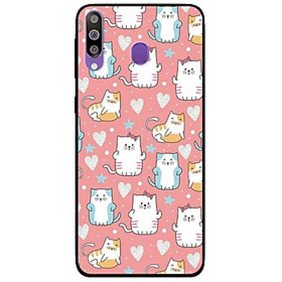 Ốp lưng dành cho Samsung M30 - M30s - M31 mẫu Họa Tiết Mèo Xanh Vàng